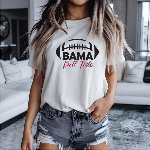 Alabama Roll Tide Gildan Sweatshirt and Comfort Color Tshirt